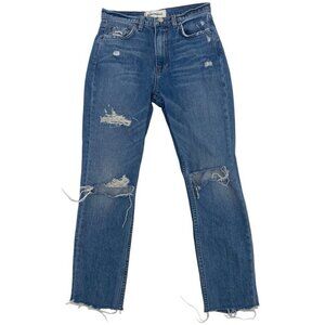Reformation The Julia High Rise Cigarette Jean in Wash Antigua Denim Size 27
